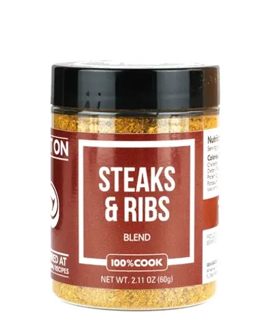 Приправа для Стейков и рёбрышек, 100%COOK 60 г