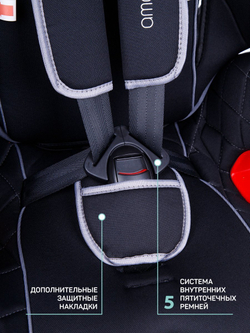 Автокресло детское AMAROBABY Professional, группа 0+/I/II