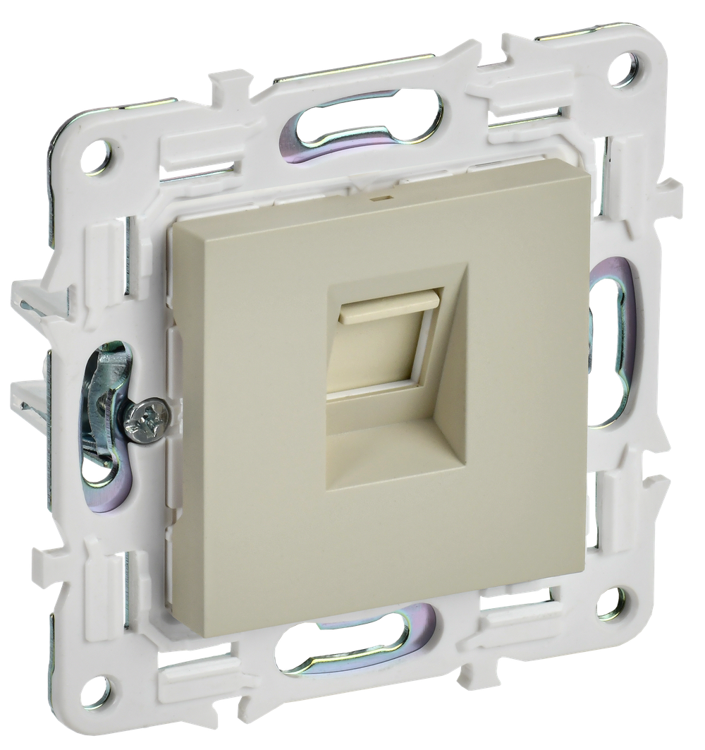 SKANDY Розетка компьютерная RJ45 кат.6 SK-K02B бежевый IEK