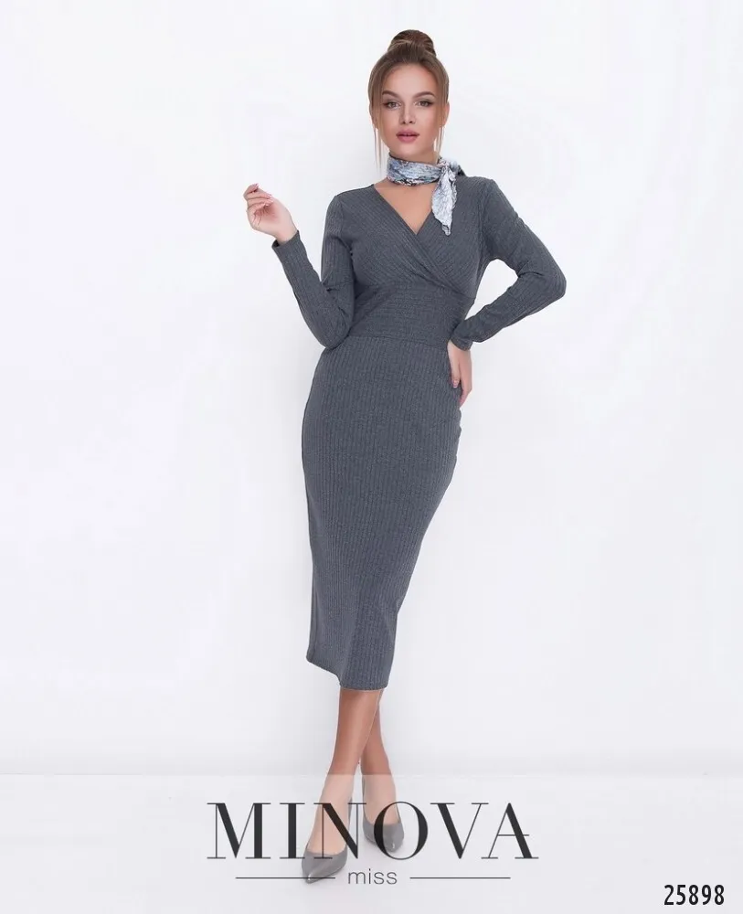 Платье 1117-серый Minova