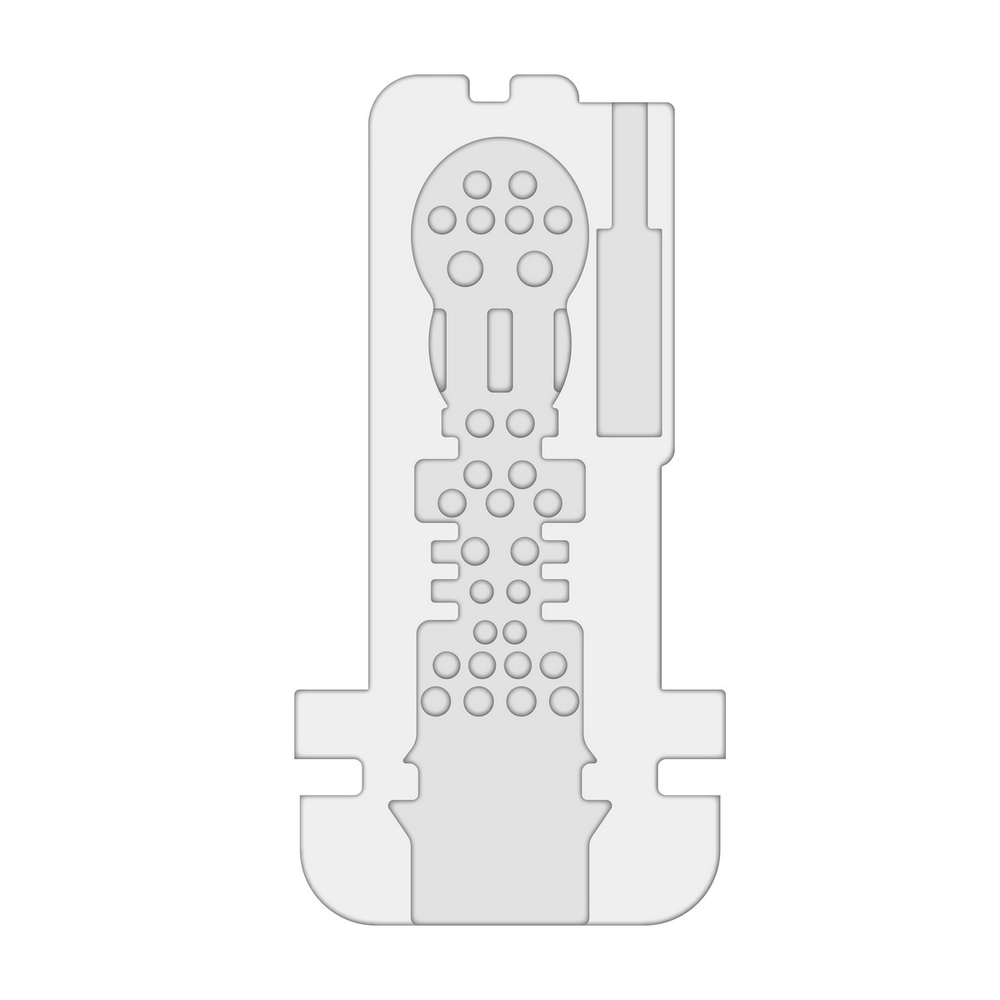 Интерактивный мастурбатор Misty с вакуумом, вибрацией и сжатием (Цвет: серый)