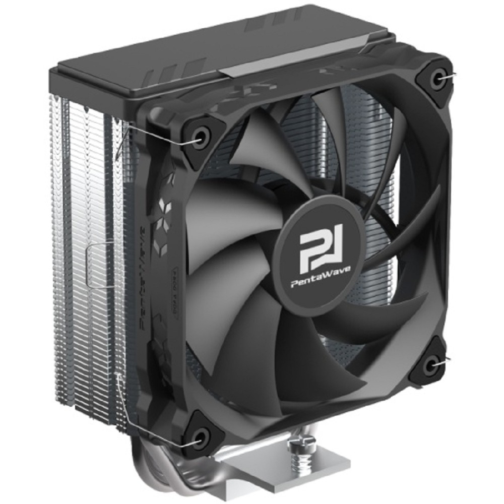 Кулер для процессора Кулер PentaWave PC-Z03E SRB LGA115X / 1200 / 1700 / AM4 / AM5 (TDP 205W, 1*120mm PWM Fan, 3 тепловые трубки 6мм, 600-1750RPM, 12-29,5dBa)