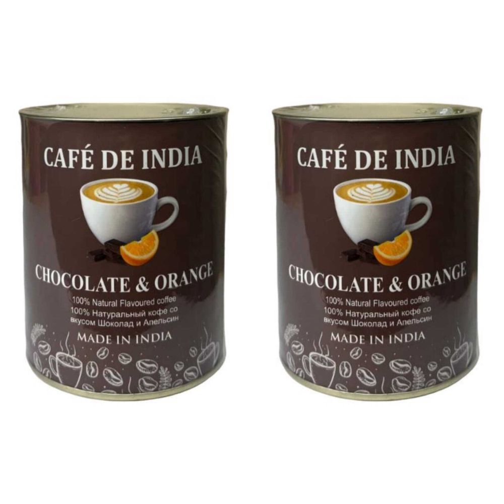 Кофе растворимый со вкусом шоколада и апельсина Bharat BAZAAR Chacolate Orange 100 г