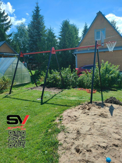 Монтаж уличных качелей Sv Sport Maxi х 2