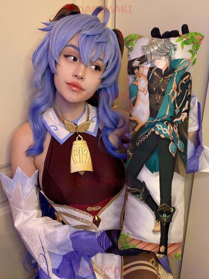 Мини дакимакура Аль Хайтам из Геншин Импакт | Genshin Impact арт. M0998, 60х20 см