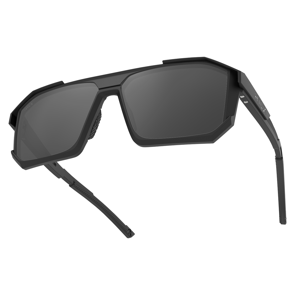 HILX Juggernaut / Matt Solid Black / Black Polarized Lens