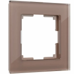 Рамка из стекла на 1 пост Favorit латте W0011142