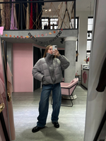 Пуховик Knitty серый