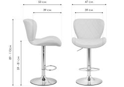 Барный стул Porch black / chrome