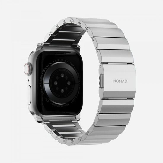 Ремешок Nomad Aluminum Band SPACE GRAY - Apple Watch 7 (45mm)/6/SE/5/4 (44mm)/3/2/1 (42mm), серебро