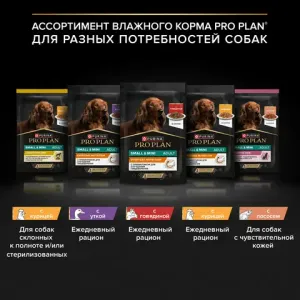 Пауч Pro Plan Opti Savour Weigt для взрослых собак мелких и карликовых пород, склонных к набору веса, с курицей в соусе
