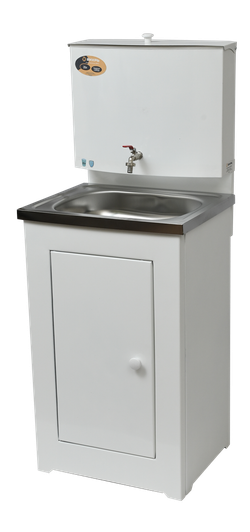 Умывальник дачный без подогрева "Люкс" ВИХРЬ, нержавейка, белый