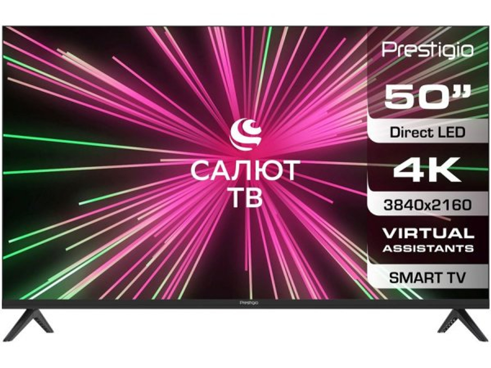 LED телевизор 4K Ultra HD Prestigio PTV50SS07X_CIS_BK