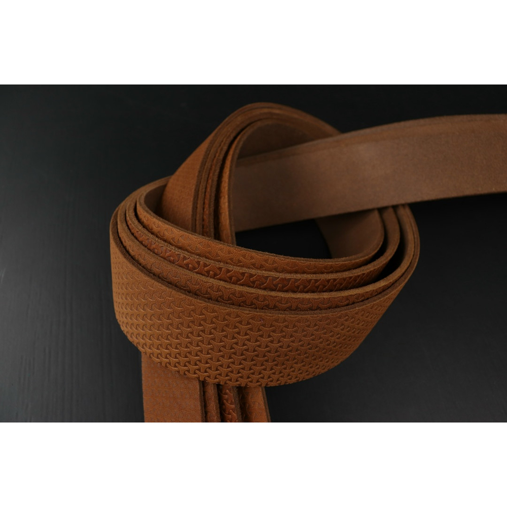 Ременная заготовка коньяк + Плита Древний узор