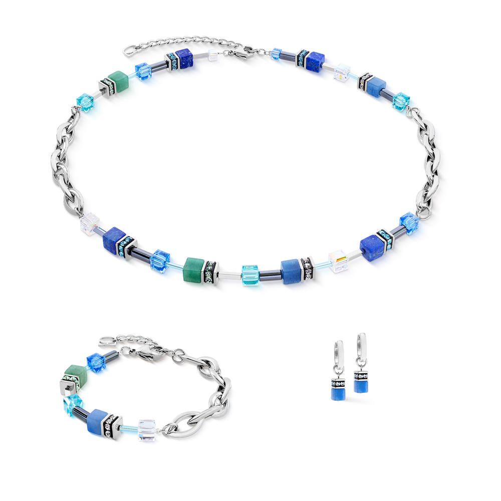 Колье Coeur de Lion Blue-Green 4524/10-0705