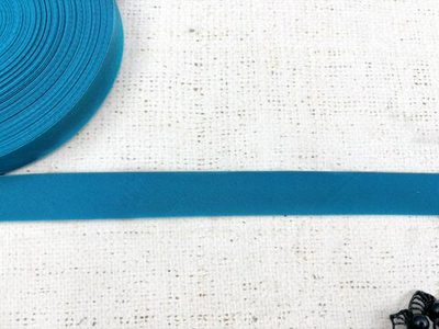 Косая бейка, ш. 2 см, голубая бирюза