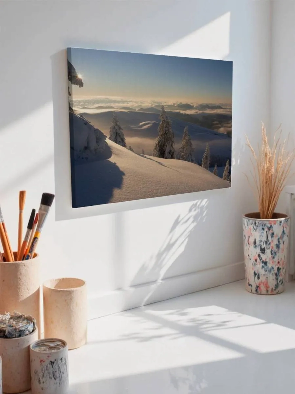 Картина на стену 40 X 50 Зимний пейзаж