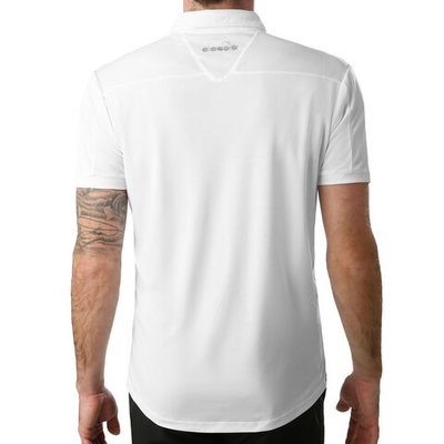 Мужское теннисное поло Diadora Court Polo Men - White, Lightgrey