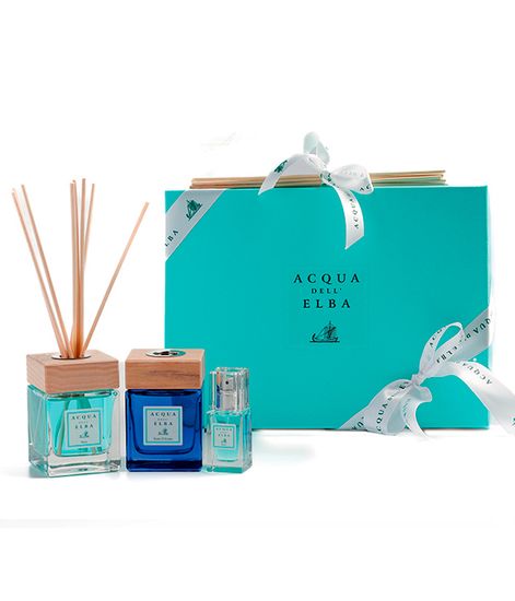 Подарочный набор Mare диффузор 100мл, Notte d'Estate диффузор 100мл и Mare спрей для дома 15мл, Acqua dell’Elba
