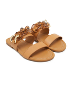 Шлепанцы кожаные monyca See By Chlo\u00e9 - коричневый(SB42011A 19096)