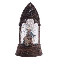 GAEM Фигурка декор в стекл шаре "Рождество" (подсвет, AAAх2 н/п) L8 W4 H16 см