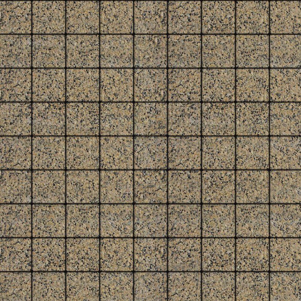 ТРОТУАРНАЯ ПЛИТКА КВАДРАТ - Б.3.К.6 ГРАНИТ ЖЕЛТЫЙ С ЧЕРНЫМ