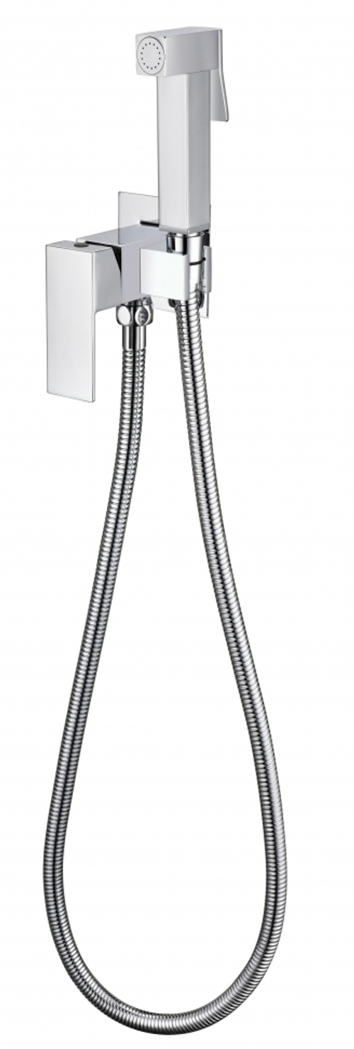 Смеситель встраиваемый с гигиеническим душем Grocenberg GB002 Хром