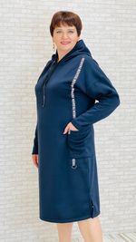 Платье МС-14007 (т.-синий)