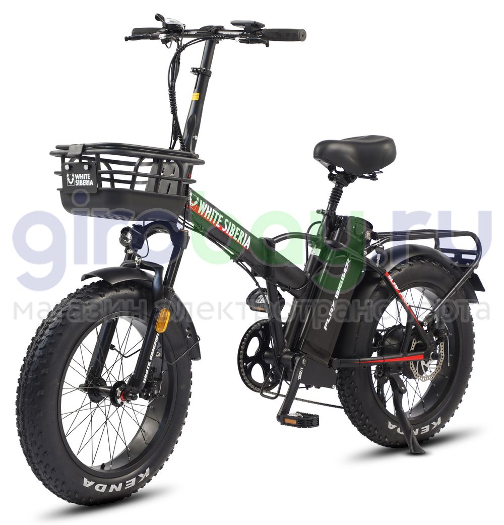 Электровелосипед WHITE SIBERIA SLAV PRO 1000W 48V/13A Black Sea (черный матовый) фото фото №1