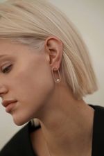 Серьги Fish Eye White