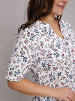 Блузка БЛ-122Ф/веткинабежевом