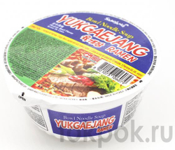 Лапша со вкусом говядины и свинины Samyang Yukgaejang, 86 гр