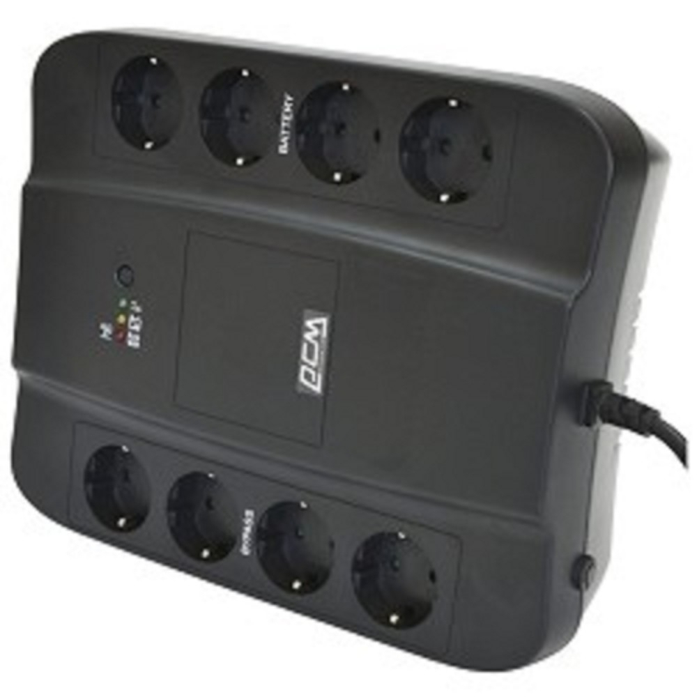 PowerCom SPD-650U ИБП {Line-Interactive, 650VA / 390W, Tower, Schuko, USB} (688275)