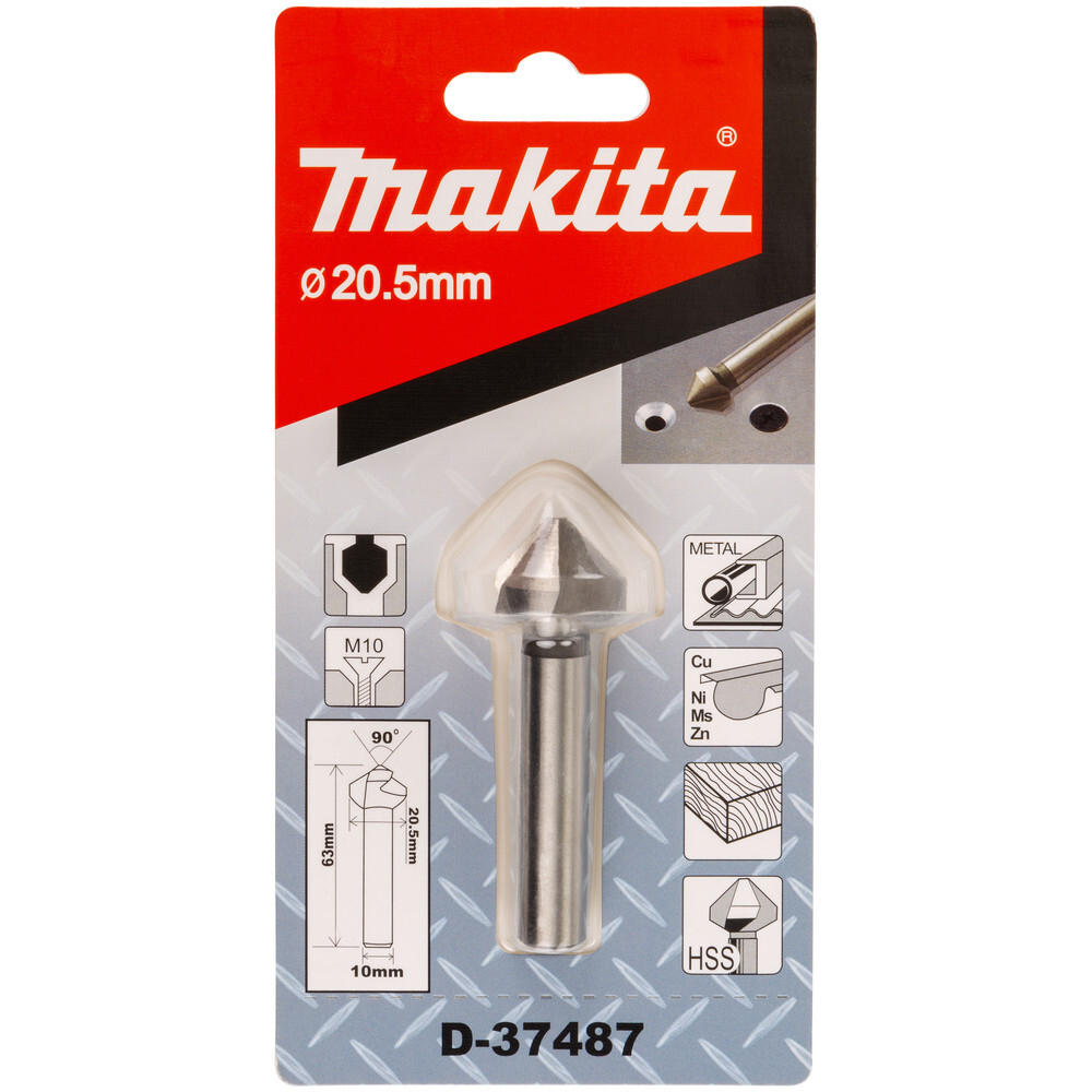 Зенковка Makita 20,5*63мм*10мм   D-37487