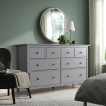 Комод - IKEA HEMNES/ХЕМНЭС ИКЕА, 96х50х160 см, серый