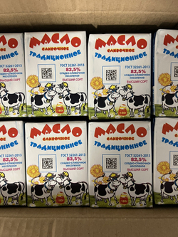 Масло сливочное Две Коровы 82.5% 180гр