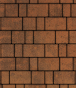 Тротуарная плитка ВЫБОР, форма Старый город, h=80мм