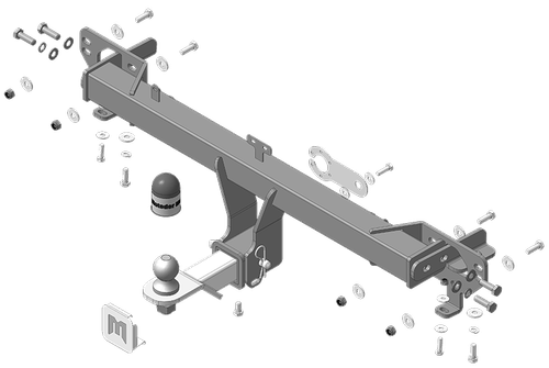 Фаркоп Motodor для Chery Tiggo 8, 8 Pro, 8 ProMax (Оцинк. шар)(паспорт и сертификат в комплекте)(без электрики) 99006-E