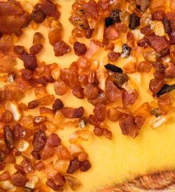 AMB-51/50 Картина «Бультерьер» (с янтарной крошкой) дер.рамка 21х30