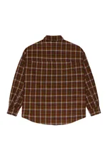 Рубашка Kraizy Stripes 2XOVER в клетку коричневая