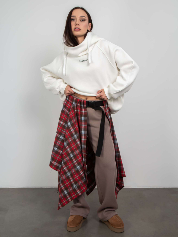 Юбка килт женская цвет красный