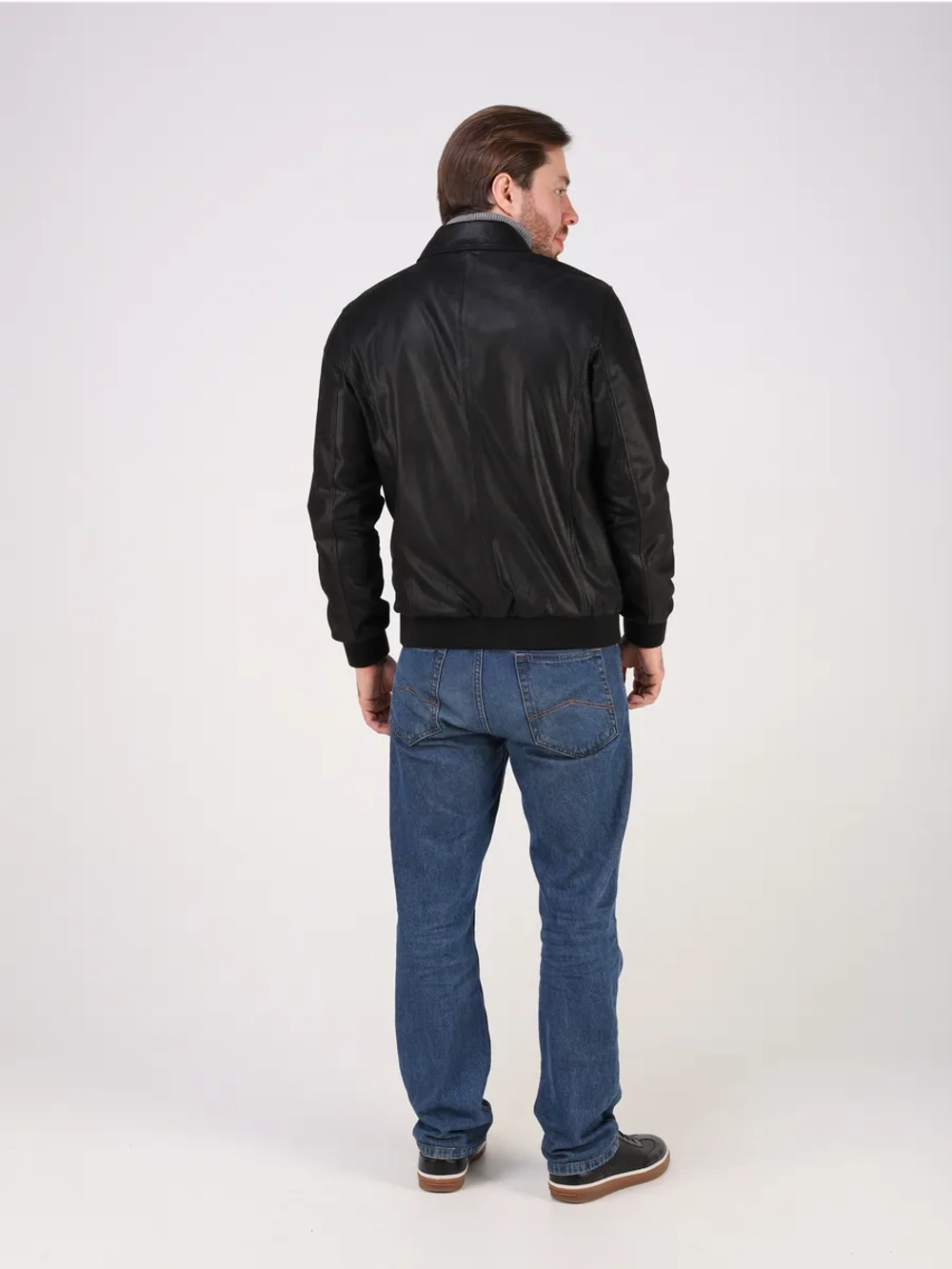 Кожаная куртка демисезонная замшевая натуральная