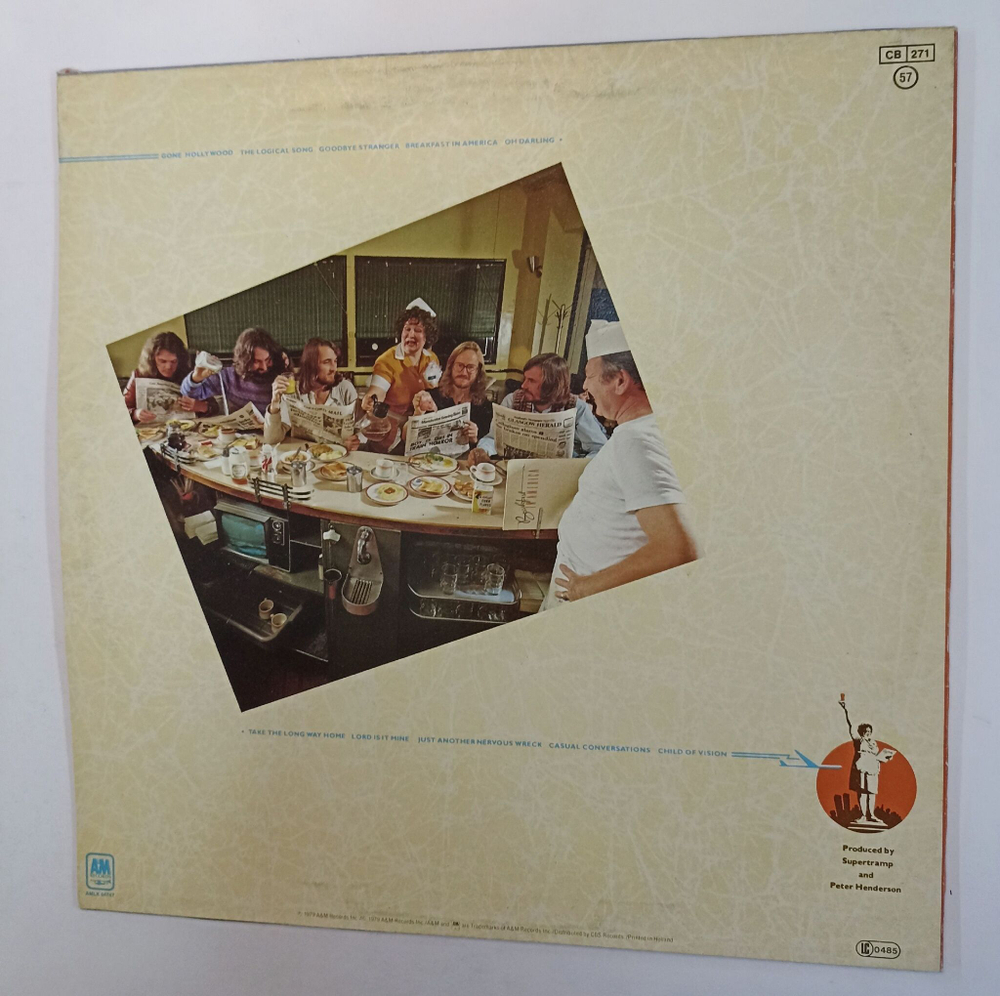 Винтажная виниловая пластинка LP Supertramp Breakfast In America (Holland 1979)