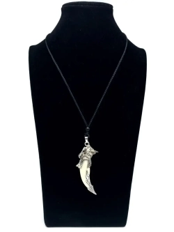 Амулет подвеска оберег Волчий Клык Зуб Волка талисман на шею