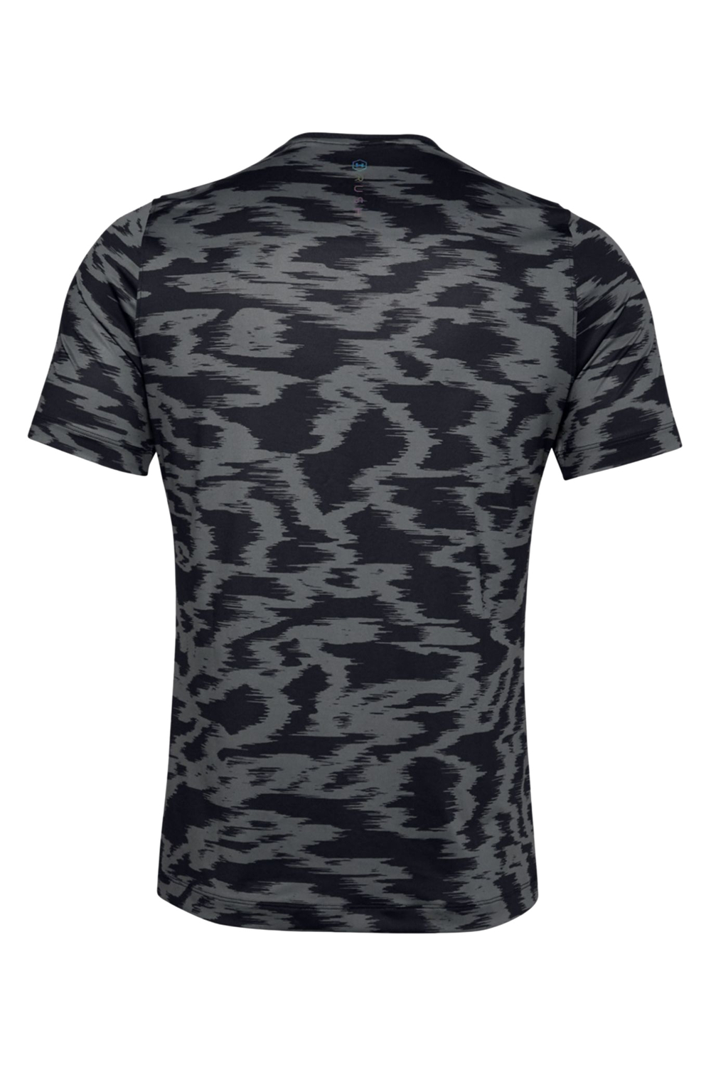 Футболка мужская теннисная Under Armour Men's UA RUSH HeatGear Fitted Short Sleeve Printed - black
