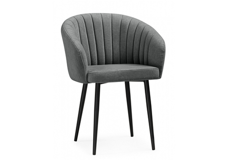 Стул на металлокаркасе Woodville Моншау marseille 11, черный, ножки черные