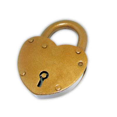 Замок навесной Н.Новгород ЗВС-2 "СЕРДЕЧКО" 2кл. золото 50/ 5