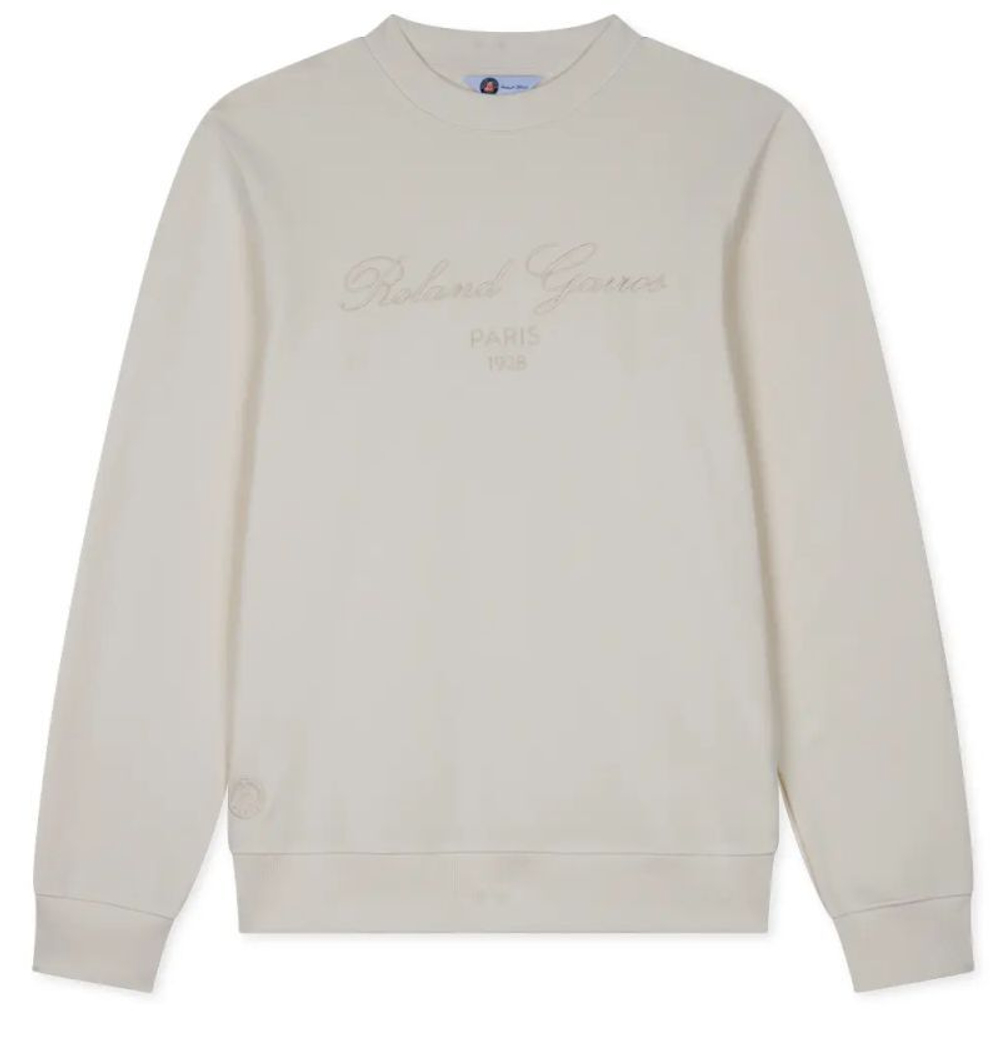 Толстовка теннисная Roland Garros Sporty Chic Titouan - ecru