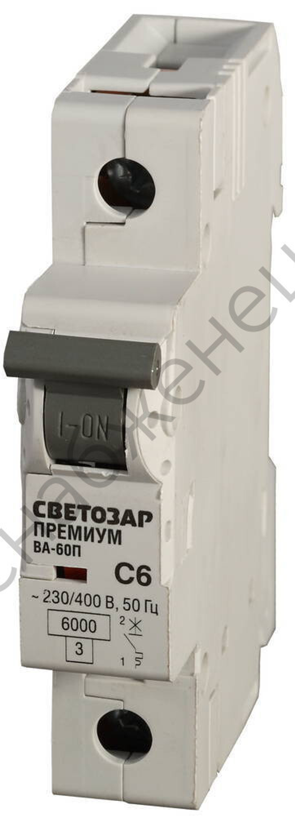 СВЕТОЗАР 1-полюсный, 50 A ″C″откл. сп. 6 кА, 230/400В, Автоматический выключатель (SV-49021-50-C)