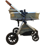 Коляска-трансформер с автолюлькой 3в1 LUXMOM V9 оливковый